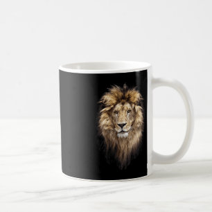 Caneca De Café Leão Principal Face Animal Grande Gato