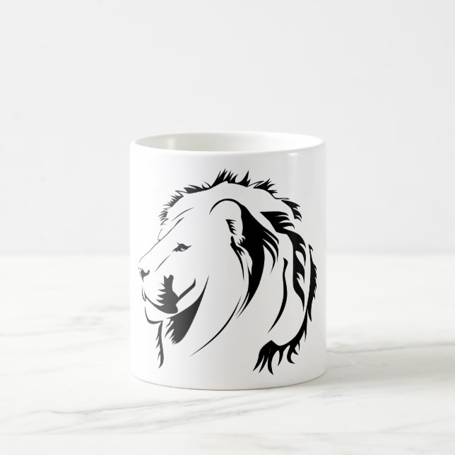 Caneca De Café Leão Tribal 001 (Centro)