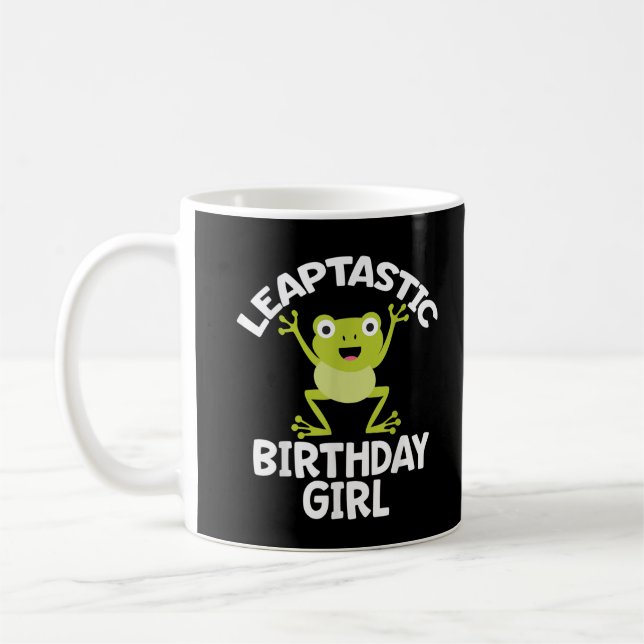 Caneca De Café Leap Year Birthday Girl Engraçado Pun (Esquerda)