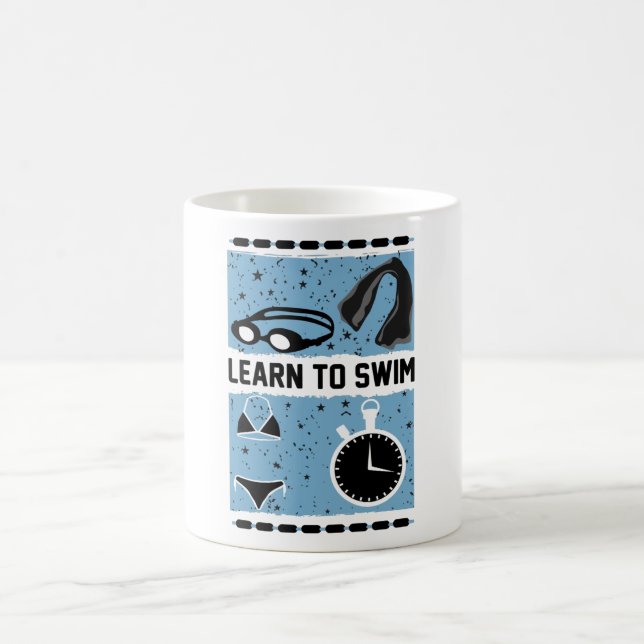 Caneca De Café Learn to Swim with This Lovely design (Centro)