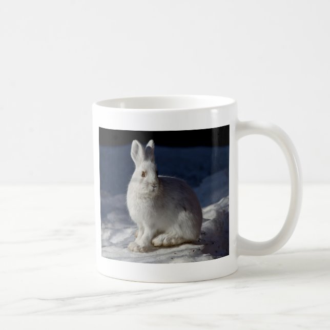 Caneca De Café Lebre de sapato de neve do Alasca (Direita)