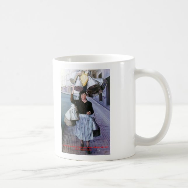 Caneca De Café Lechera con cacharros/Milkmaid with pots (Direita)