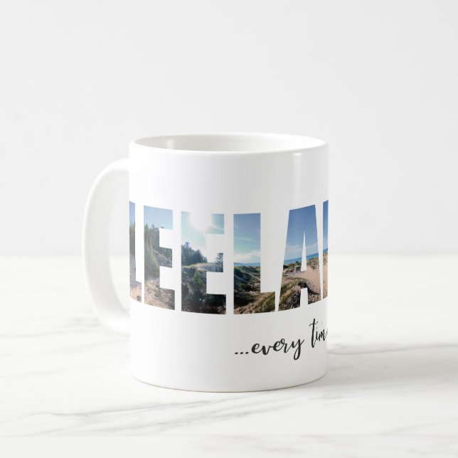 Caneca De Café Leelanau Beach Art Photoics Mug (Frente Esquerda)
