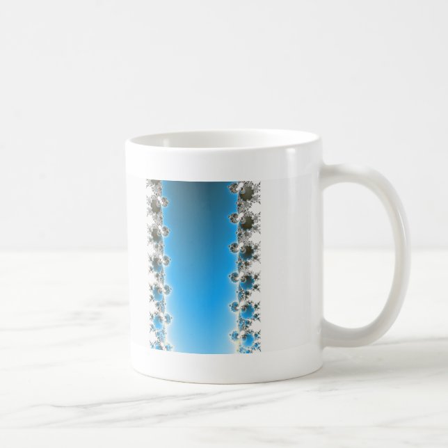 Caneca De Café Leena - Fractal Azul (Direita)