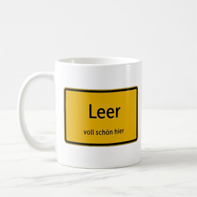 Caneca De Café Leer Tasse Kaffeetasse Teetasse (Esquerda)