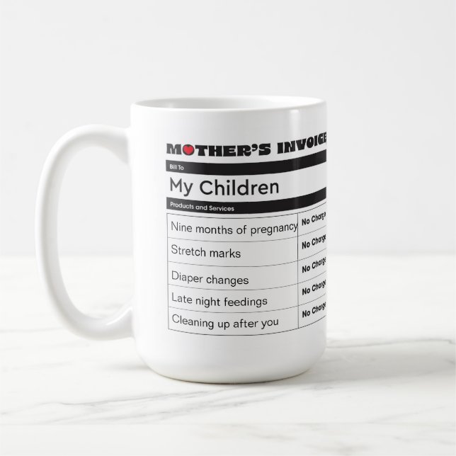 Caneca De Café Legado do Amor - Personalizado com suas Fotos (Esquerda)