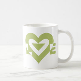 Caneca De Café Legal Amor Gráfico, Sage Green
