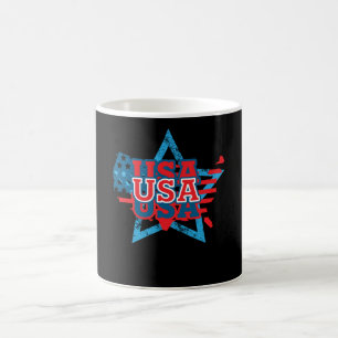 Caneca De Café Legal bandeira americana Color Star - AMOR EUA