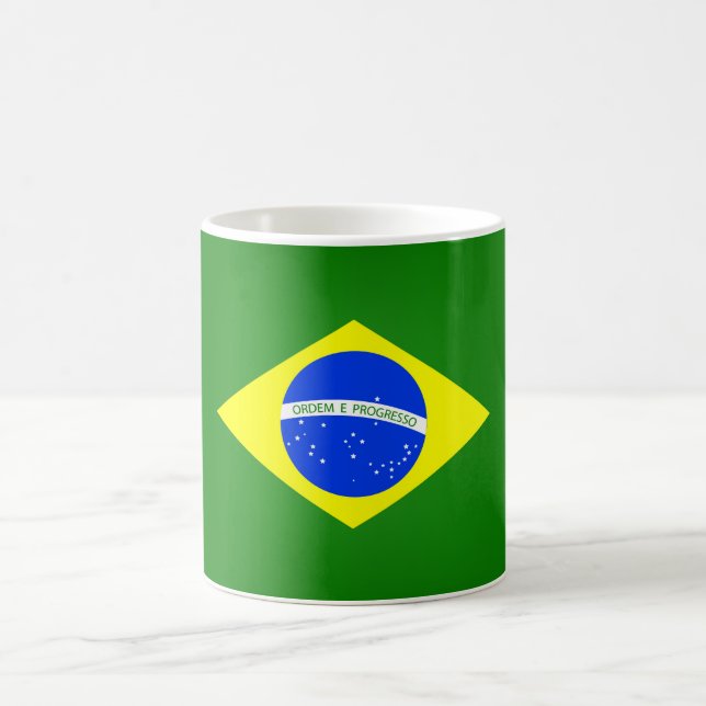 Caneca De Café Legal bandeira brasileira (Centro)