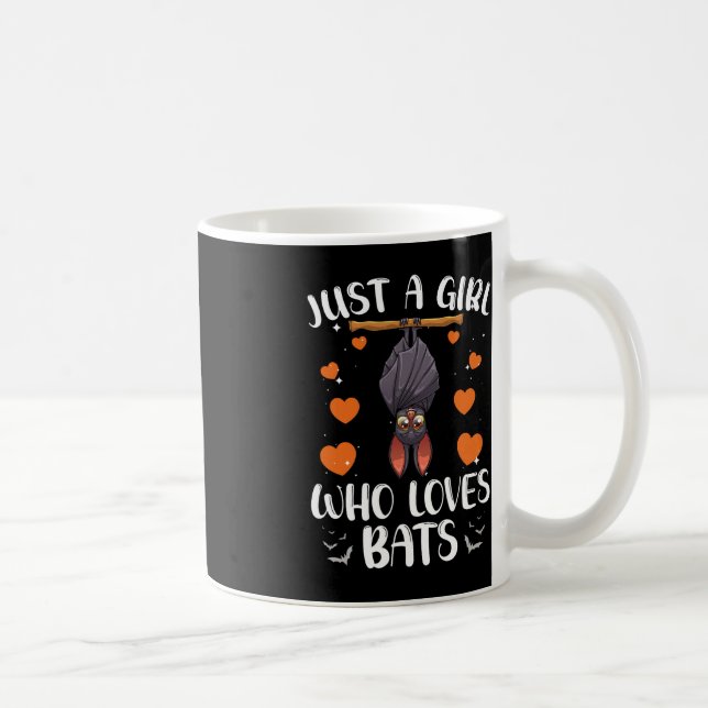 Caneca De Café Legal Bat Para Mulheres Meninas Frutas Bat Lovers  (Direita)