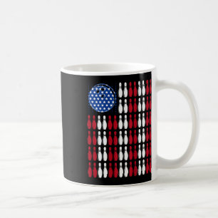 Caneca De Café Legal Boliche Bowler Men Women Team American Flag