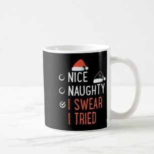 Caneca De Café Legal Bonito Eu Juro Que Tentei Lista Do Papai Noe