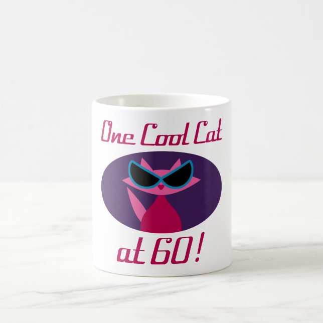 Caneca De Café Legal Cat 60º Aniversário (Centro)