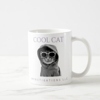 Caneca De Café Legal Cat Investigações LLC (luz)