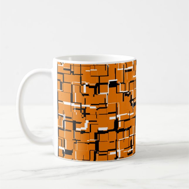 Caneca De Café LEGAL Cor-de-Cor-de-Laranja Branco (Esquerda)