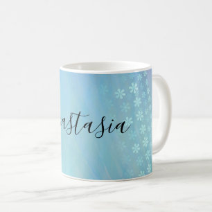 Caneca De Café Legal, espantoso, Azul, o teu nome
