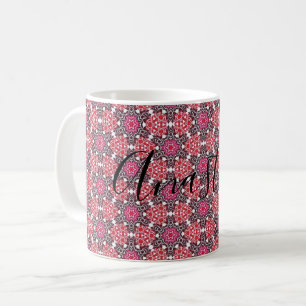 Caneca De Café Legal, espantoso, cor-de-rosa com o seu nome