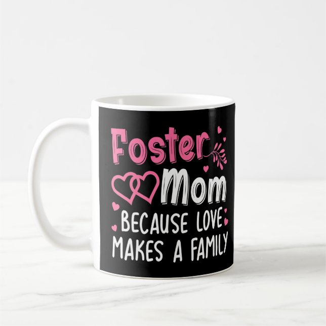 Caneca De Café Legal Foster Mãe Para Mãe Mulheres Foster Mãe Mãe  (Esquerda)