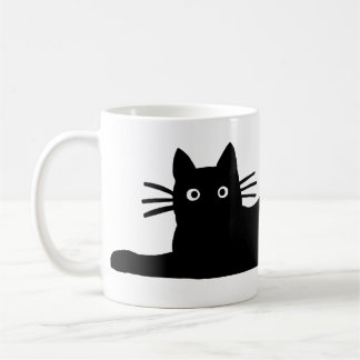 Caneca De Café Legal Gatinha Negra Brincadeira Felina Fofo