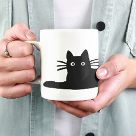 Caneca De Café Legal Gatinho Preto Purrfect Feline Lover