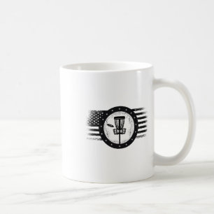 Caneca De Café Legal Golf Sport Usa Grunge Flag - Disk Golf