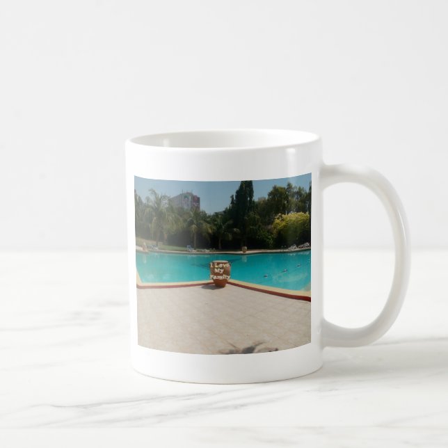 Caneca De Café Legal Hakuna Matata Piscina Lado Eu amo Minha Famí (Direita)