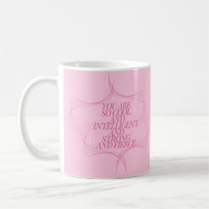 Caneca De Café Legal, Inteligente, Forte, Feroz, Chefa, Rosa