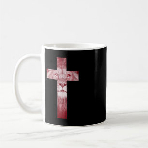 Caneca De Café Legal Leão de Judah Cross Jesus Presente para Cris