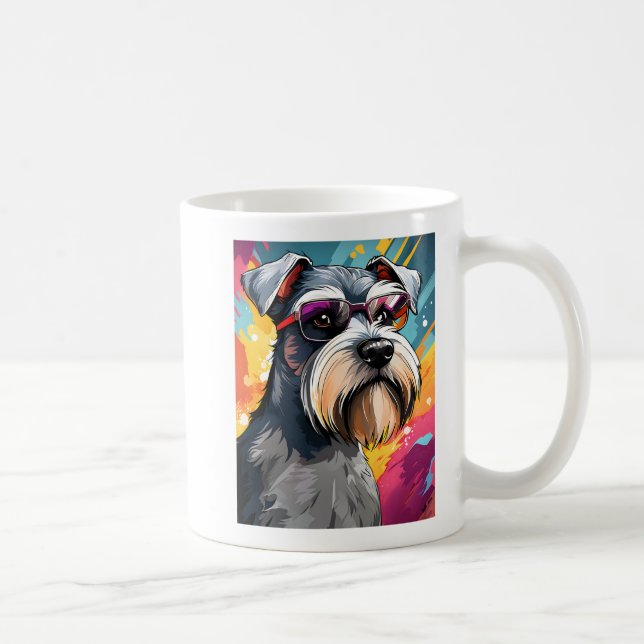 Caneca De Café Legal Mini Schnauzer (Direita)