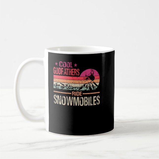 Caneca De Café Legal Padrões Andam Snowmobiles - Pai Snowmobile (Esquerda)