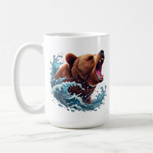 Caneca De Café Legal País urso amantes de cabana adicionam monogr