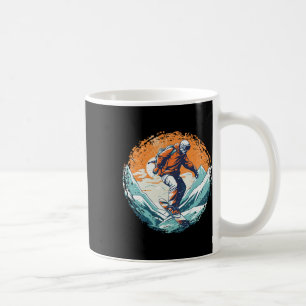 Caneca De Café Legal Para O Snowboard E O Lover De Esqui Na Boca