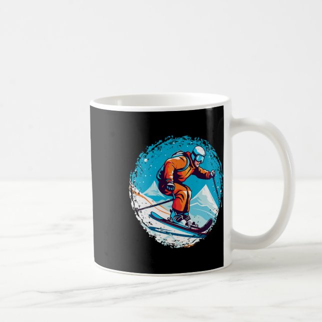 Caneca De Café Legal Para O Snowboard E O Lover De Esqui Na Boca  (Direita)