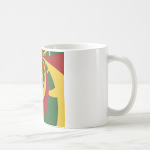 Caneca De Café LEGAL RETRO Jamaica Rasta cores
