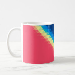 Caneca De Café legal triângulos coloridos dun urbanos ilustrados