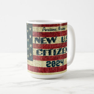 Caneca De Café Legal Vintage Novo Café Cidadão Americano Mug 2024
