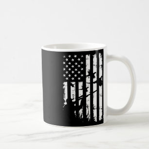 Caneca De Café Legal Waterfowl American Vintage Usa Flag Pheasant