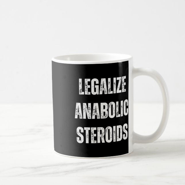 Caneca De Café Legalizar A Construção De Bacalhau Esteroide Anabo (Direita)
