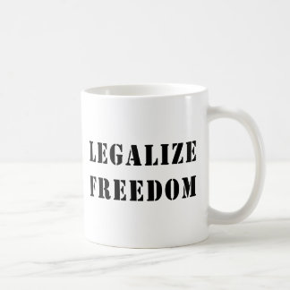 Caneca De Café Legalize a liberdade
