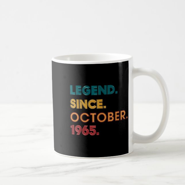Caneca De Café Legend 1965 60th Birthday For Men Women 60 Year Ol (Direita)