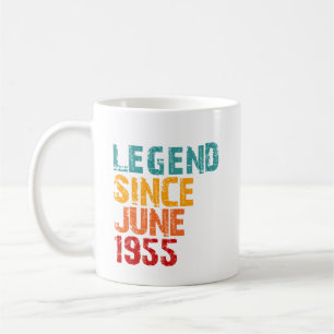 Caneca De Café Legenda 1955 - Aniversário de 70 com 70 anos