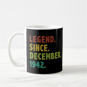 Caneca De Café Legenda De 80 Anos Desde Dezembro De 1942 Nascimen