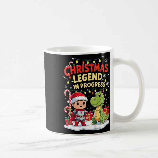 Caneca De Café Legenda De Natal Em Curso Feriado Fúnebre Knight A (Direita)