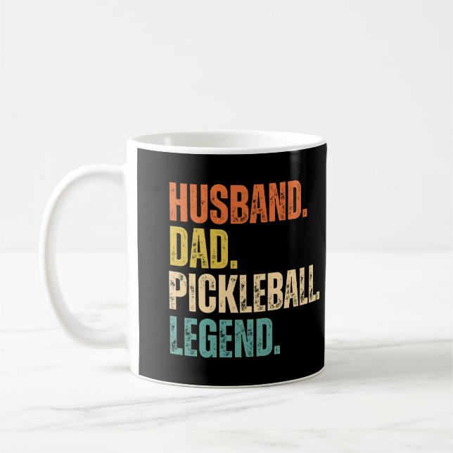 Caneca De Café Legenda de Pickleball de Pai Marido (Esquerda)