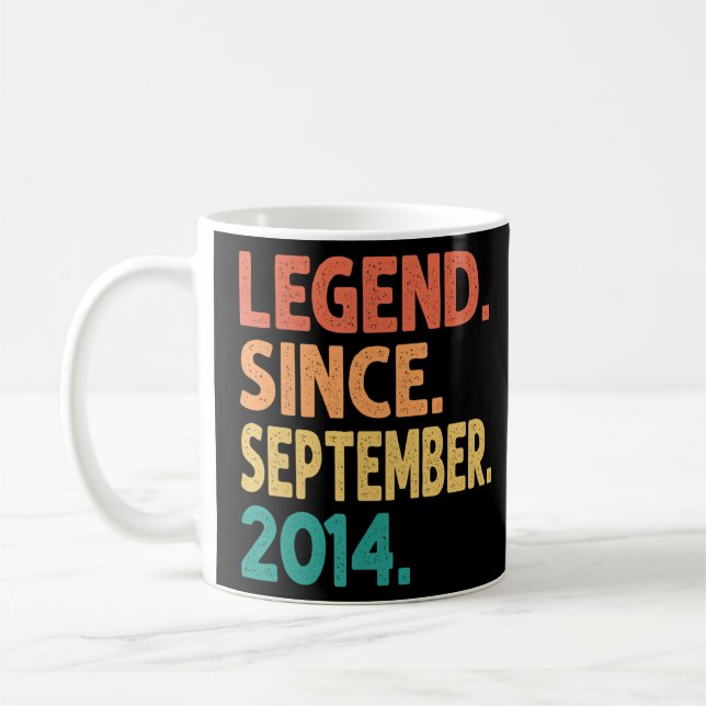 Caneca De Café Legenda desde setembro de 2014 8º Aniversário 8 An (Esquerda)