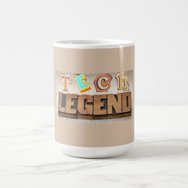 Caneca De Café Legenda técnica para programadores e solucionadore (Centro)
