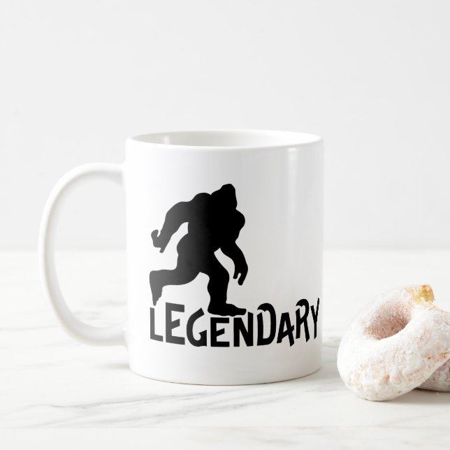 Caneca De Café Legendário Bigfoot (Com Donut)