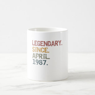 Caneca De Café Legendário desde abril de 1987
