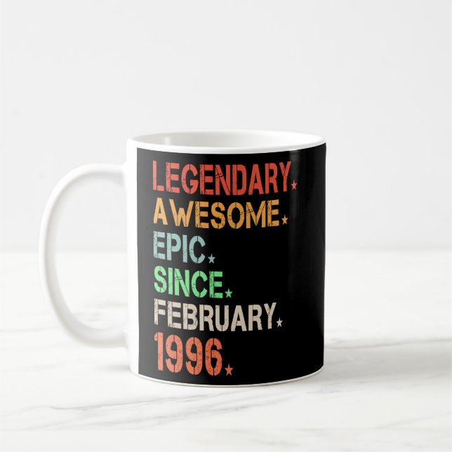 Caneca De Café Legendário Epic Fantástico Desde Fevereiro De 1996 (Esquerda)