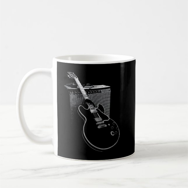 Caneca De Café Legendário Violão Blues e Amp (Esquerda)